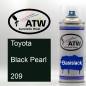 Preview: Toyota, Black Pearl, 209: 400ml Sprühdose, von ATW Autoteile West.